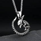 Alien Skull Pendant — Stainless Steel
