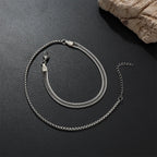 Box Chain Bracelet Set — Stainless Steel