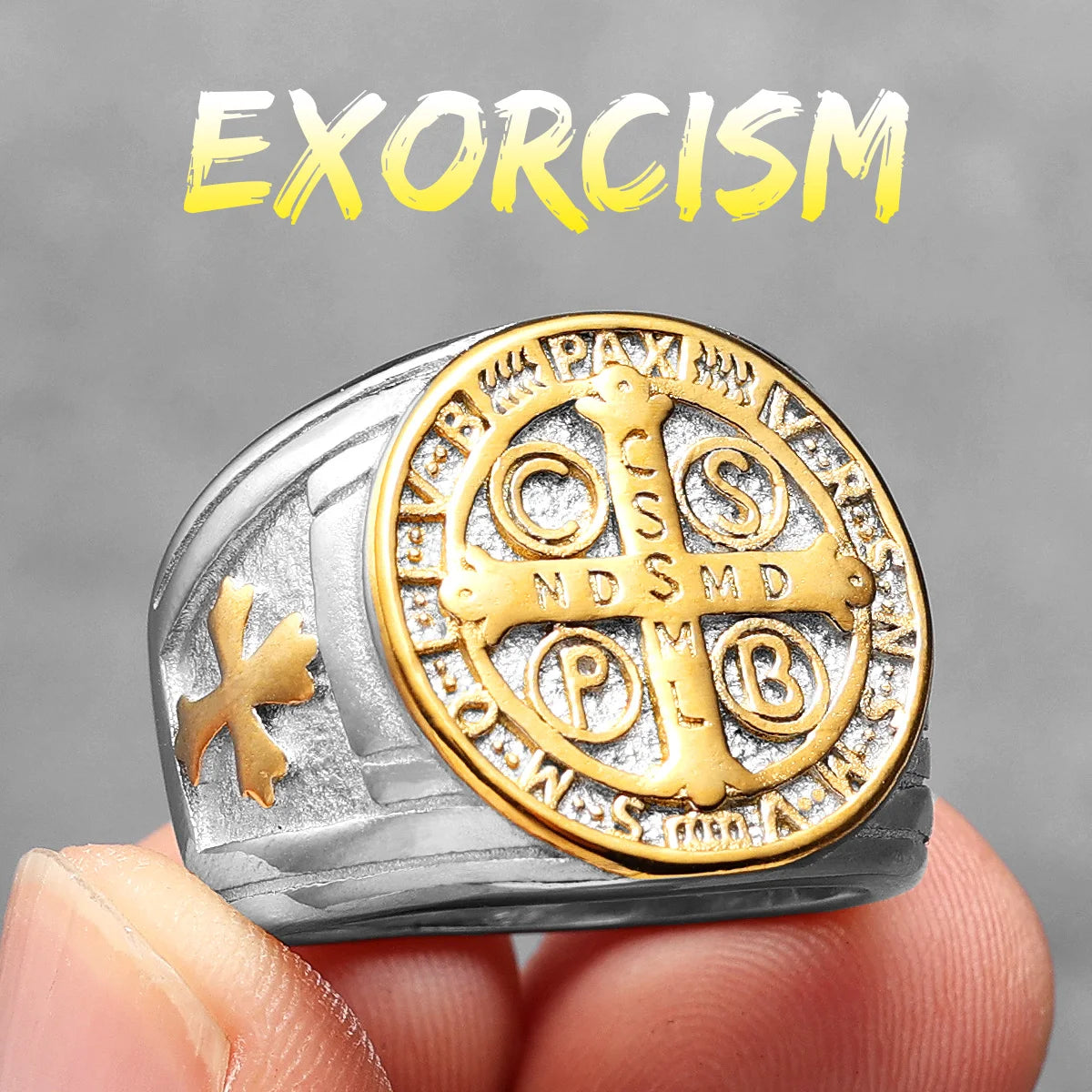 St. Benedict Ring — Stainless Steel