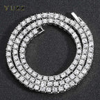 Iced Out Tennis Chain Bracelet 5mm — Silver