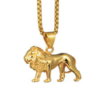Lion Gold Pendant Necklace