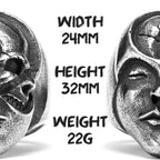 Gothic Statement Ring — Stainless Steel