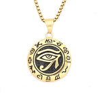 Egyptian Eye of Horus Pendant — Stainless