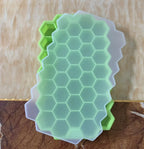 Silicone Honeycomb Movable 37 Ice Tray, with removable lid silicone ice cube mold, BPA-free
