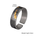 Vnox Personality Lava Open Ring for Men, Adjustable Vintage Oxidized Metal Finger Band,Fashion New Male Jewelry
