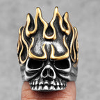 Skull Fire God Ring Stainless Steel