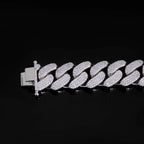Iced Out Cuban Chain Necklace Stainless Steel 22MM