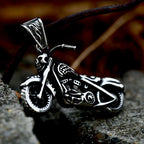 Gothic Skull Steel Pendant Punk Soul Chariot Biker