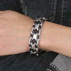 Chunky 23.5CM Chain Man Bracelet for Men On Hand Jewelry Polished Matte Stainless Steel Men's Bracelets Best Gifts for
