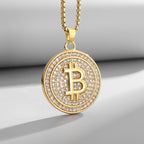 Hip Hop Rock Rapper Blessing Alphabet Pendant Necklace for Personality Men Fashion Street Trend Jewelry Accessories Gift
