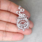 3pcs Eye of Horus Charms DIY Craft Tassels Earrings Necklace Jewelry Making Devil Eye Amulet Stainless Steel Pendant