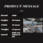 Fashion 316L Stainless Steel Armenian Orthodox Cross Pendant Necklace Party Chain Couples Jewelry Gifts For Man Women