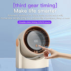 XIAOTREE Smart Electric Fan 100 Speed Bladeless Fan USB Charging Desktop Silent Wall Mounted Air Conditioner Office