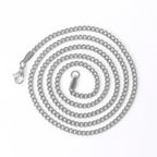 Stainless Steel Cuban Chain Necklace 3MM