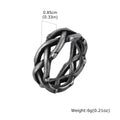Crown Thorn Branch Ring — Stainless Steel