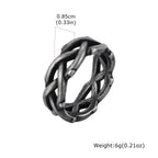 Crown Thorn Branch Ring — Stainless Steel
