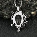 Gothic Medusa Snake Pendant — Stainless Steel