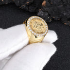 18K Gold 925 Silver Moissanite Ring Iced Out