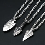 Viking Spearhead Pendant — Stainless Steel