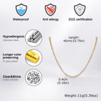 Iced Out Tennis Chain 4mm — Stainless