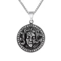 Retro Medusa Pendant Necklace Punk Gothic Snake Shaped Fashion Jewelry For Men Women Gathering Party Birthday Holiday