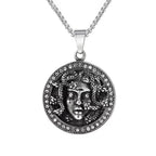 Retro Medusa Pendant Necklace Punk Gothic Snake Shaped Fashion Jewelry For Men Women Gathering Party Birthday Holiday