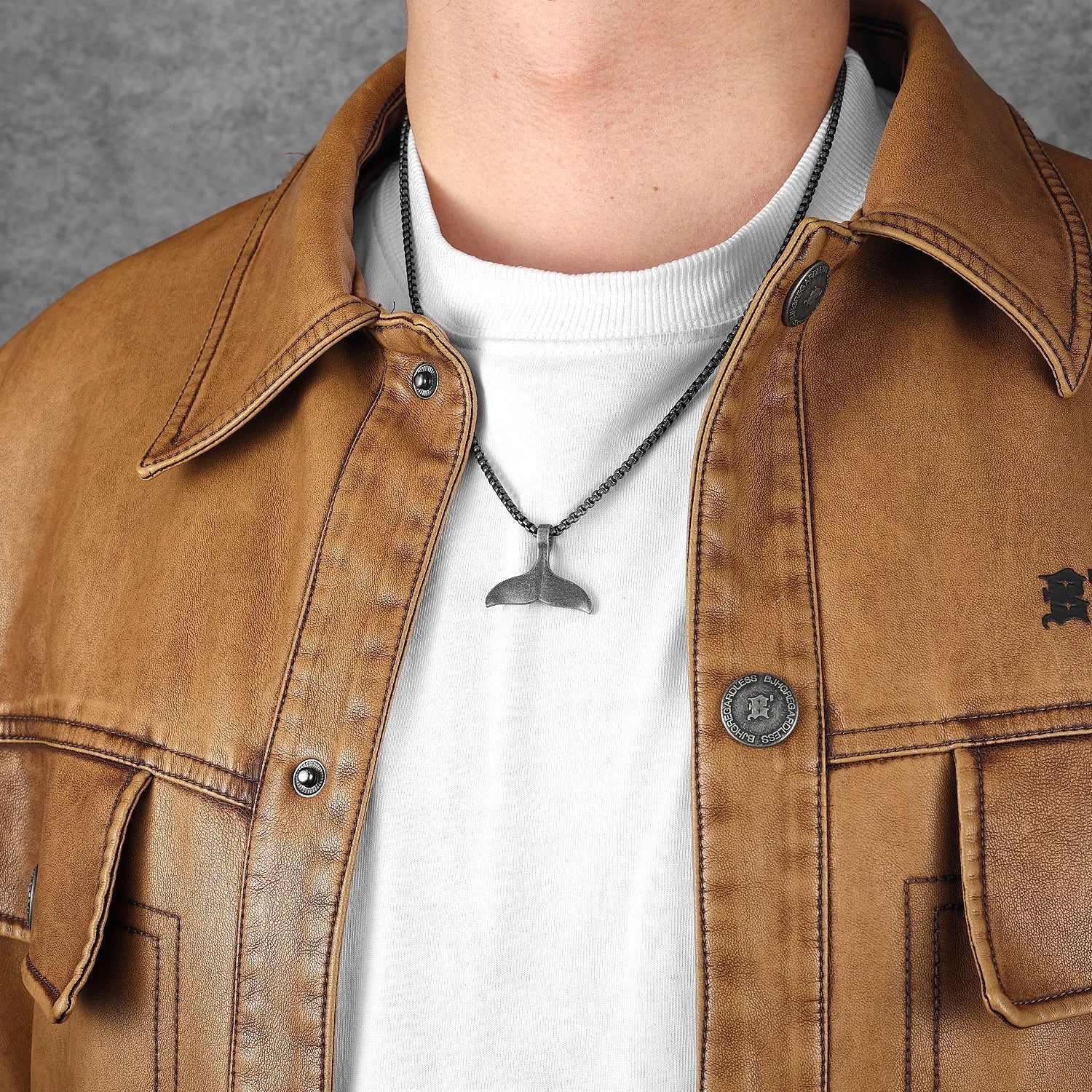 Whale Stainless Steel Pendant Necklace