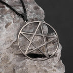 Stainless Steel Solomon Religious Seven Archangels Compass Pendant Necklace Men's Retro Lucky Amulet Jewelry