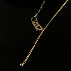 Pig Nose 18K Gold Collarbone Chain — Gold