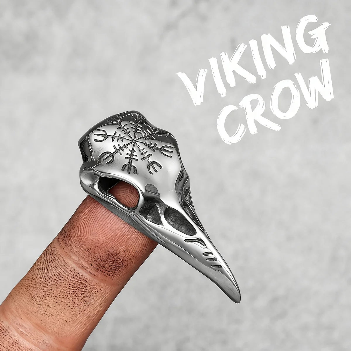 Viking Crow Simple Men Necklaces With Pendant Stainless Steel Jewelry For Male Women Punk Hip Hop Accessories Gifts Wholesale