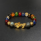 Color-Changing Natural Stone Pi Xiu Beaded Bracelet