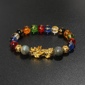 Color-Changing Natural Stone Pi Xiu Beaded Bracelet