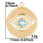 7Pcs No Fade Stainless Steel Wicca Moon Sun Egyptian Ankh Life Cross Pendant DIY Fatima Hand Turkish Evil Eye кулон Jewelry