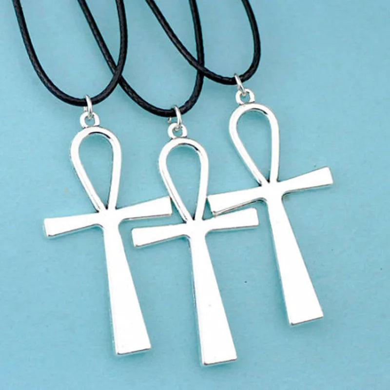 10pcs Cool Ancient Egyptian Eye of Horus/Ankh Cross Charms Pendant necklace Jewelry for Men Women