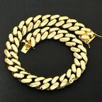 Gold Cuban Chain Necklace 30/40MM Smooth Statement