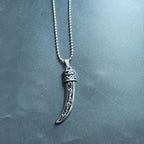 Wolf Steel Pendant Ethnic Style Retro Tooth Trend