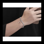 Minimal Bar Bracelet — Stainless Steel