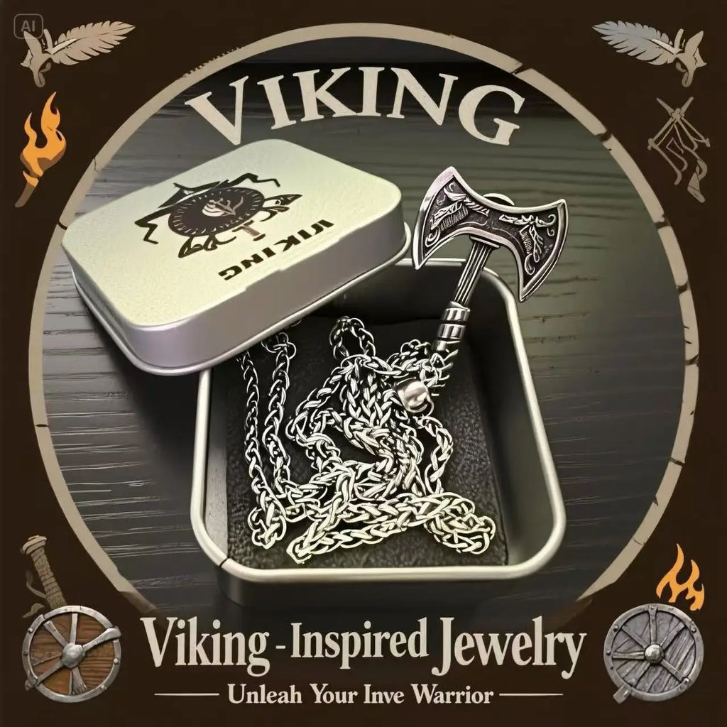 Viking Steel Pendant 316L Rune Axe High-end