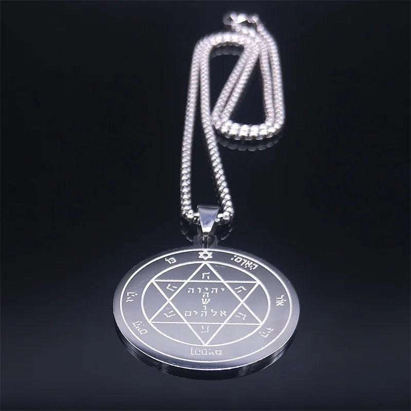 Pentacle of Mars Solomon Pendant — Stainless