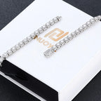 Tennis Chain Necklace Stainless Steel 5MM Cluster