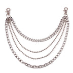 Punk Multi-Layer Waist Chain for Jeans — Mixed Metal