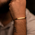 Minimalist Skeleton Cuff Bracelet — Stainless Steel