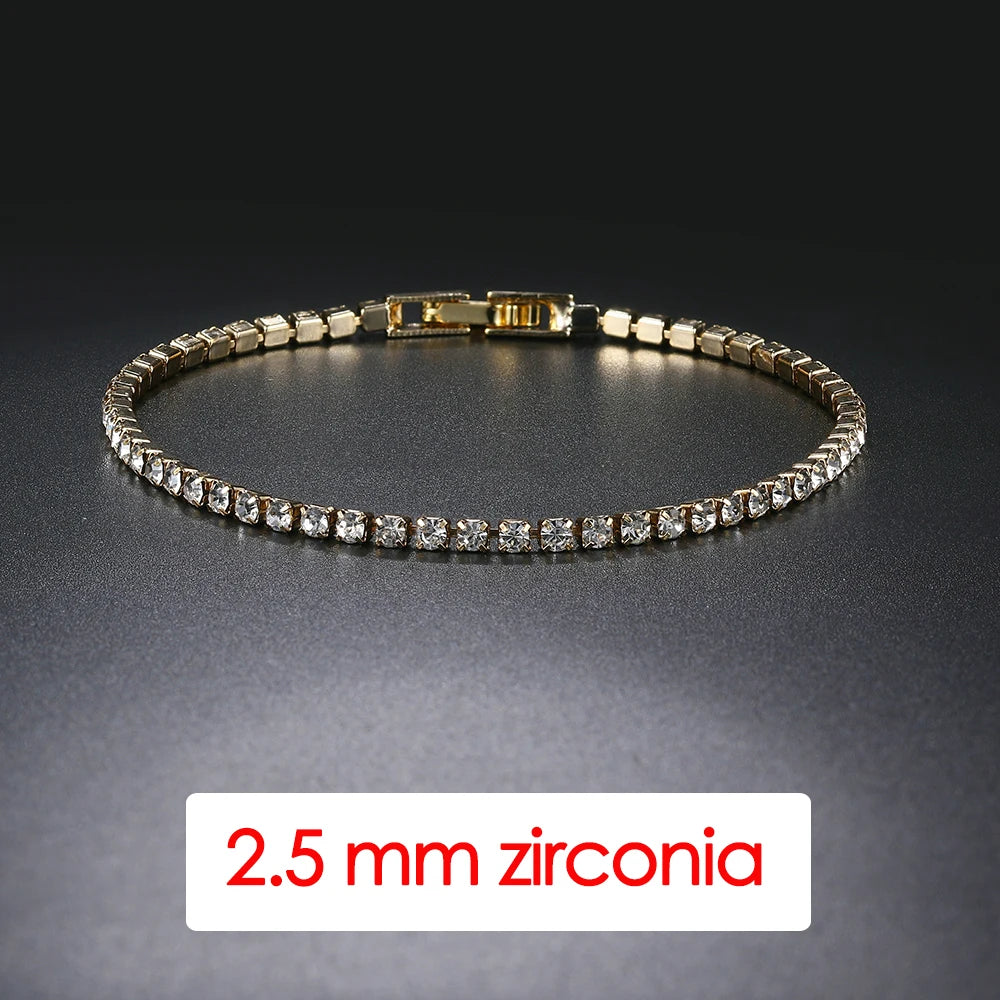 Iced Out Tennis Bracelet Stainless Steel 3/4/5MM