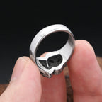 Steel Ring Vintage 316L Stainlesss Cry Smile