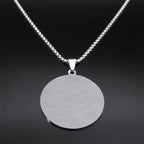 Seven Archangels Amulet Stainless Steel Necklaces Men Seal of Salomon Talisman Christian Protection Jewelry collar