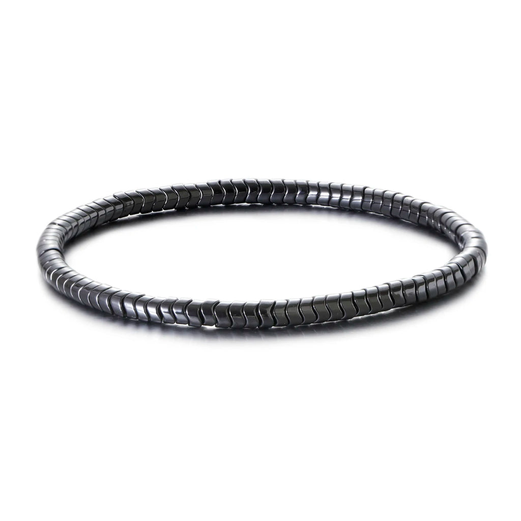 New Arrow Hematite Elastic Bracelet Men Jewelry Armband Heren Fashion Beaded Yoga Bracelet Women Bileklik