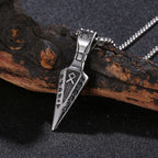 Viking Arrow Pendant Necklace