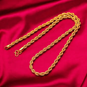 Gold-Tone Dragon Head Twist Chain Necklace