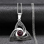 Celtic Trinity Knot Pendant Necklace — Stainless Steel