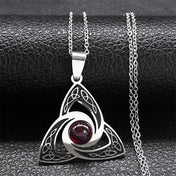 Celtic Trinity Knot Pendant Necklace — Stainless Steel